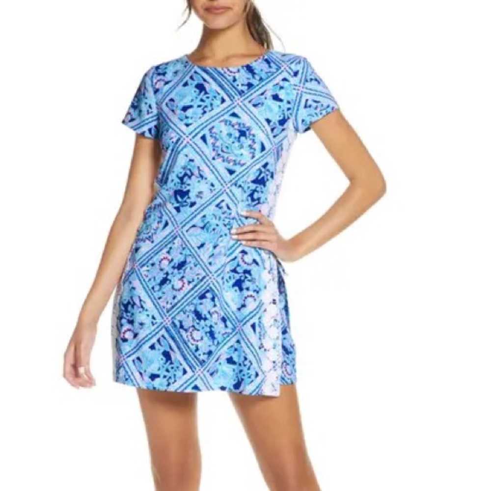 Lilly Pulitzer Bianca Stretch Romper Diamond Shell